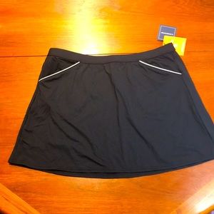 Lands End black beach mini skirt size Medium